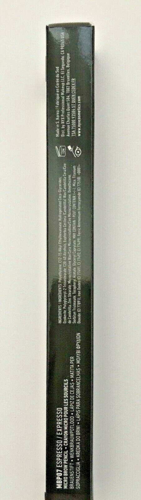 NYX Micro Brow Pencil MBP07 Espresso 2 Pack - Eyebrow Makeup Tool