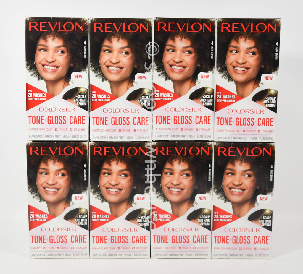 Revlon Colorsilk Tone Gloss Demi Permanent Hair Color #4 Dark Brown