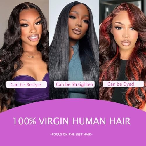 18-inch Brazilian Straight Human Hair Lace Frontal 13x4 HD Virgin Hair