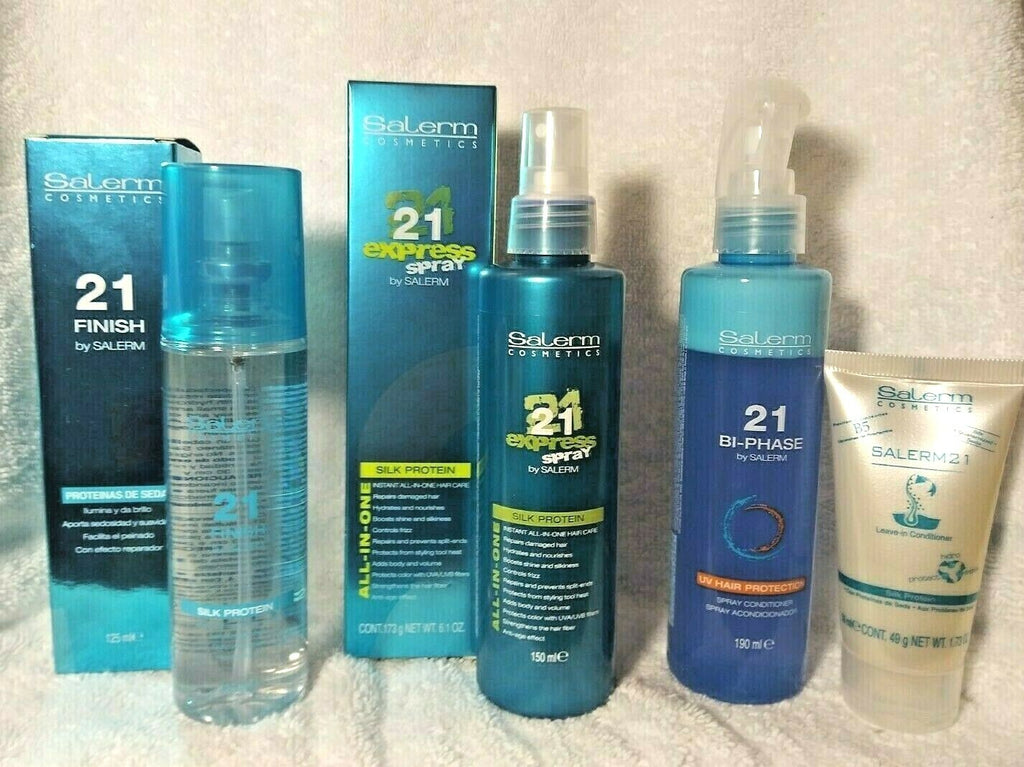 Salon Hair Spray Set - Finishing, Express, BI-Phase & Leave-In Conditioner