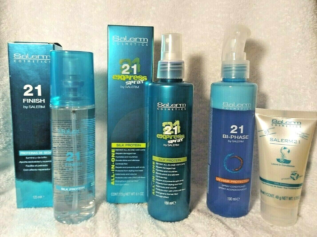 Salon Hair Spray Set - Finishing, Express, BI-Phase & Leave-In Conditioner