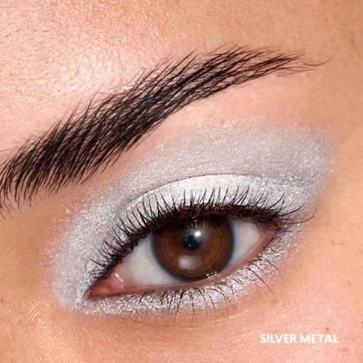 Studio Look Liquid Eyeshadow - Long-Lasting Metallic Silver
