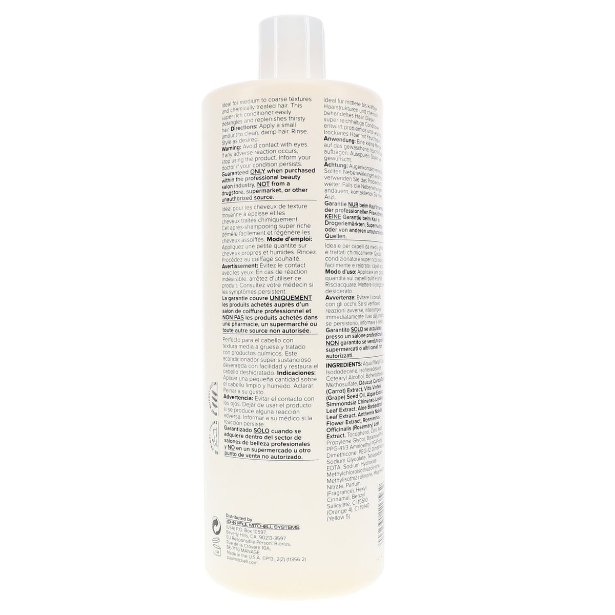Paul Mitchell The Detangler Conditioner 33.8 oz for Curly & Frizzy Hair