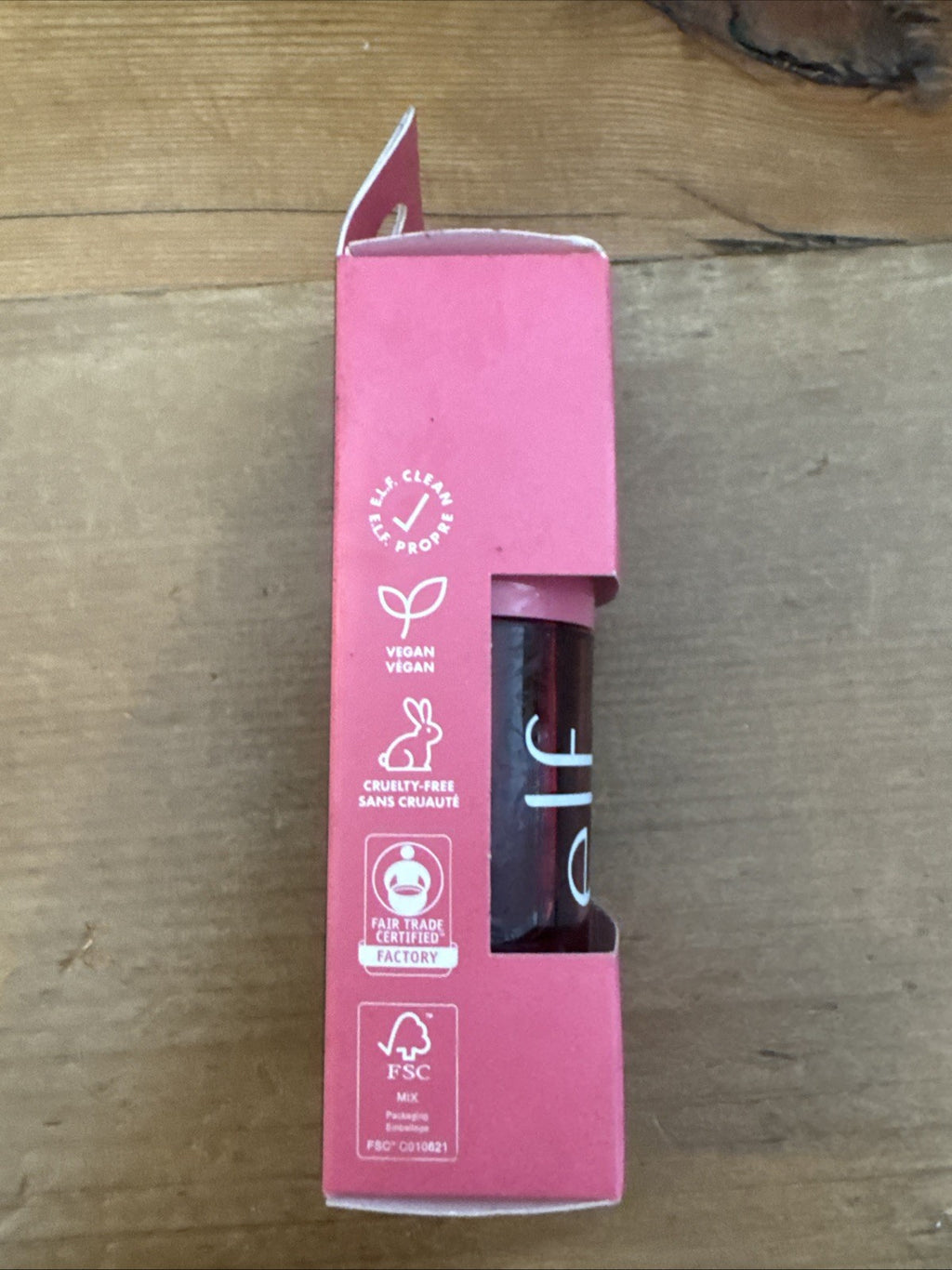 e.l.f. Sheer for It Blush Tint - Left on Red
