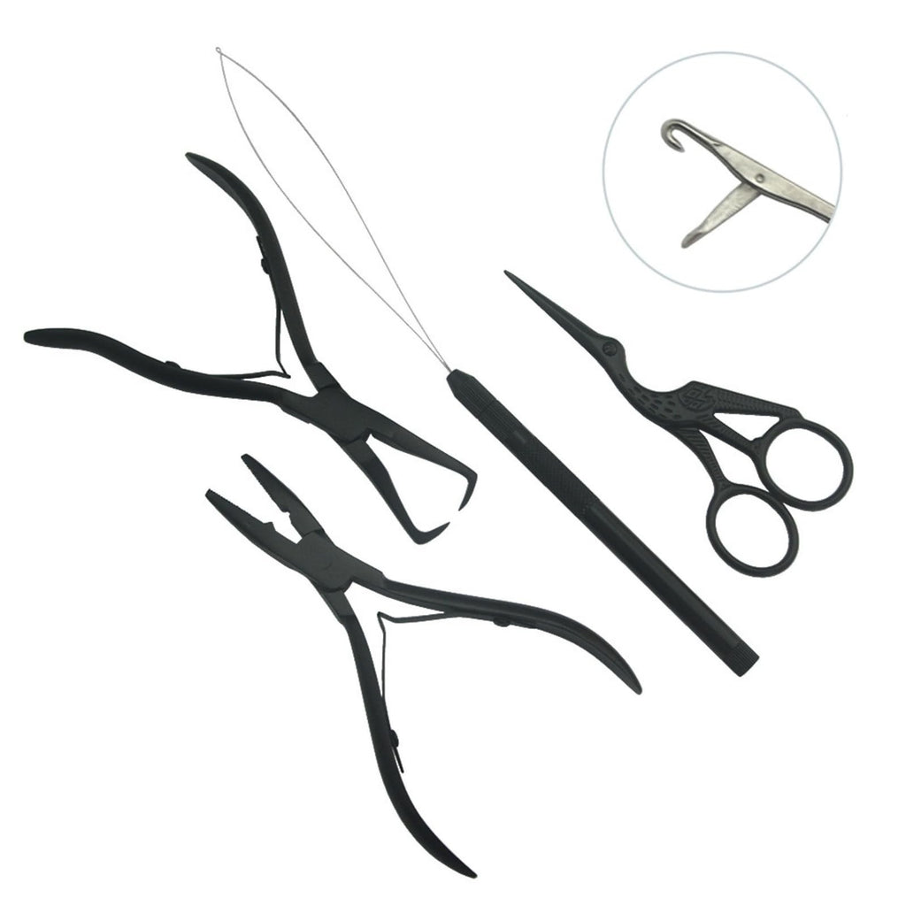 Hair Extension Beading Tool Kit - Micro Link Closer, Remover, Scissors