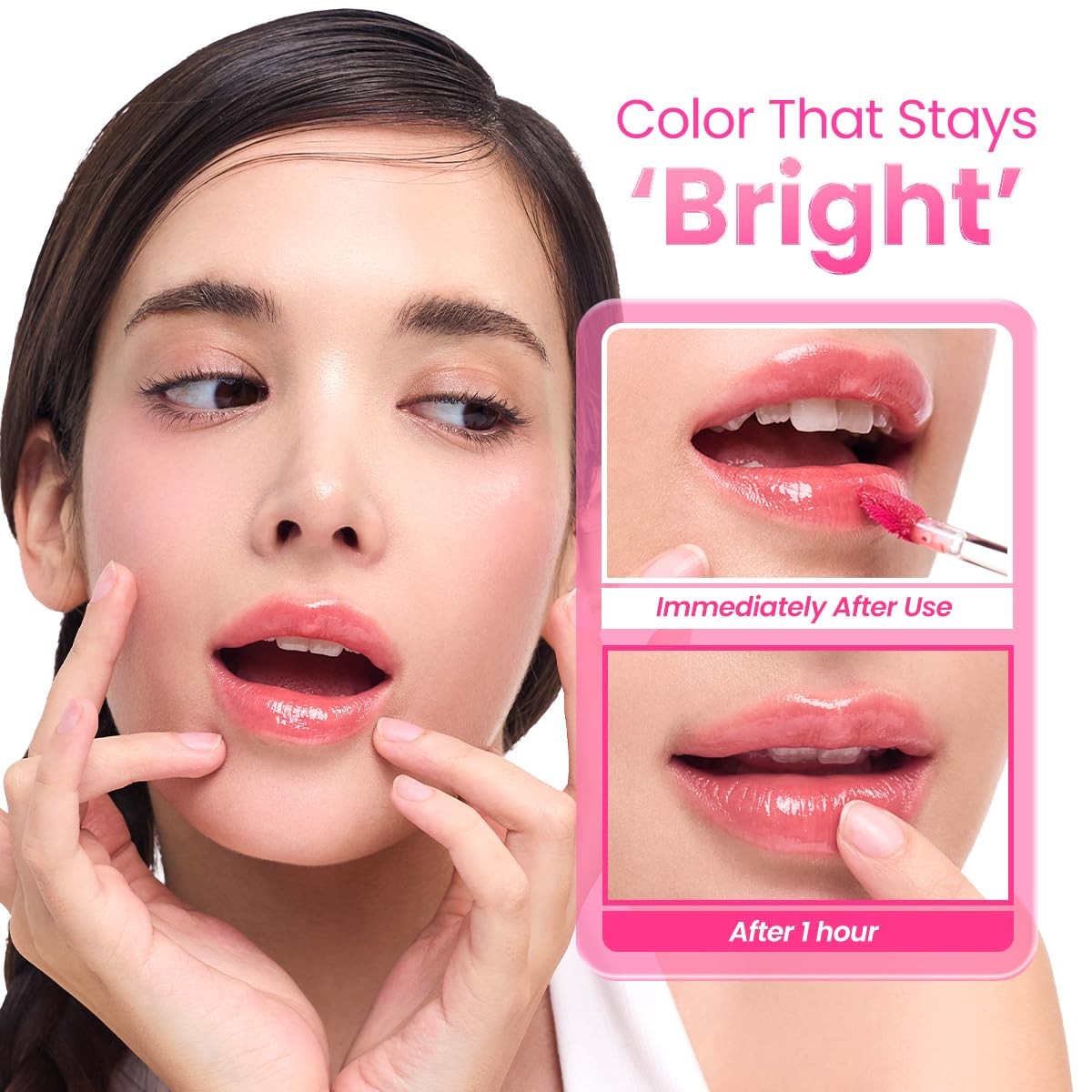 Peripera Mood Glowy Tint Lip Tint - Watery Glow, Buildable Color, Long-Lasting
