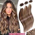 Flat U Tip Hair Extensions Full Head 150G Remy Human Hair - Multiple Colors & Lengths