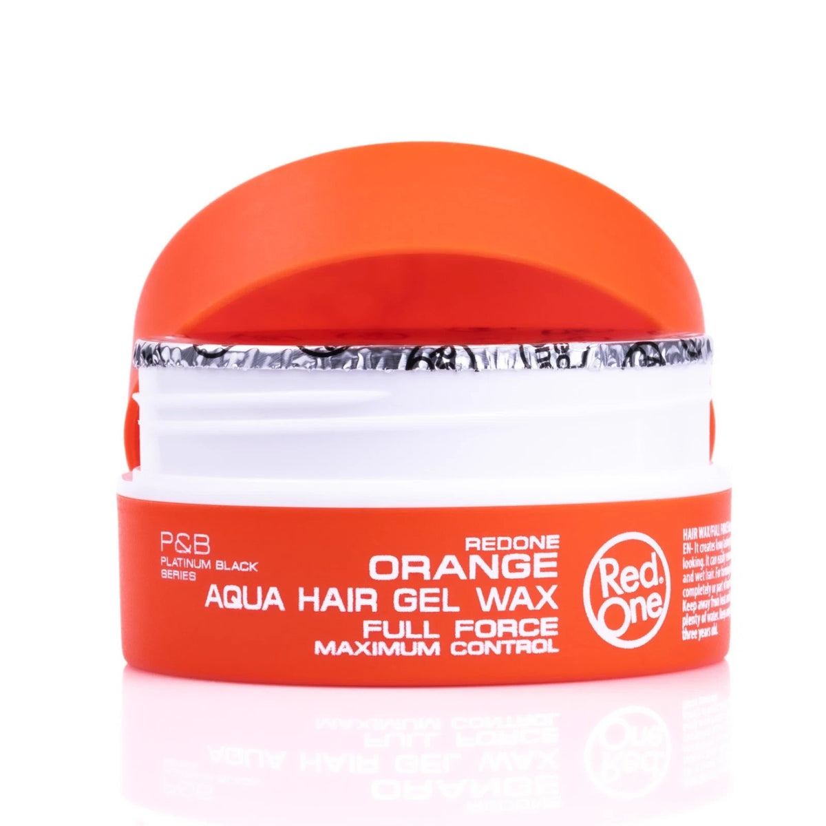 RedOne Orange Aqua Hair Gel Wax 150ml - Strong Hold & Shine for Edges & Braids