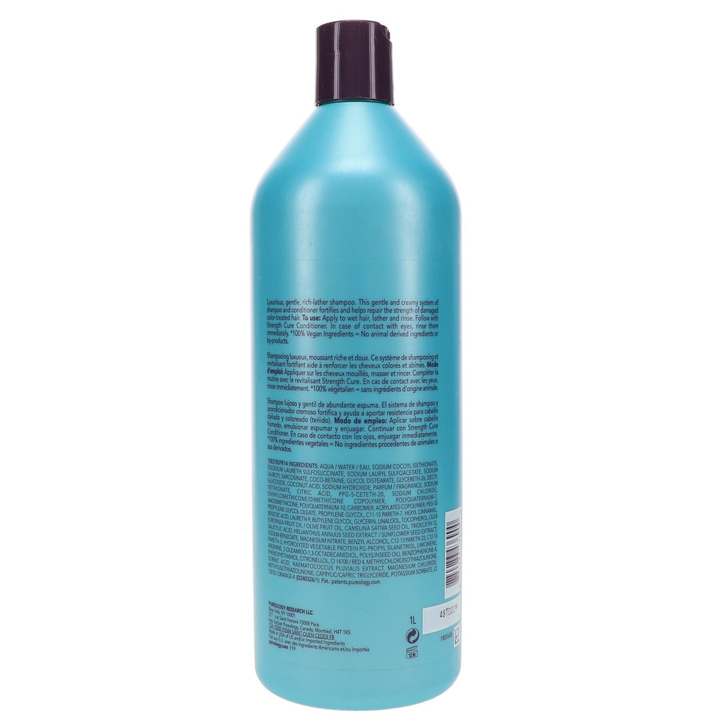 Pureology Strength Cure Hair Care Shampoo 33.8 oz - Strengthen & Protect
