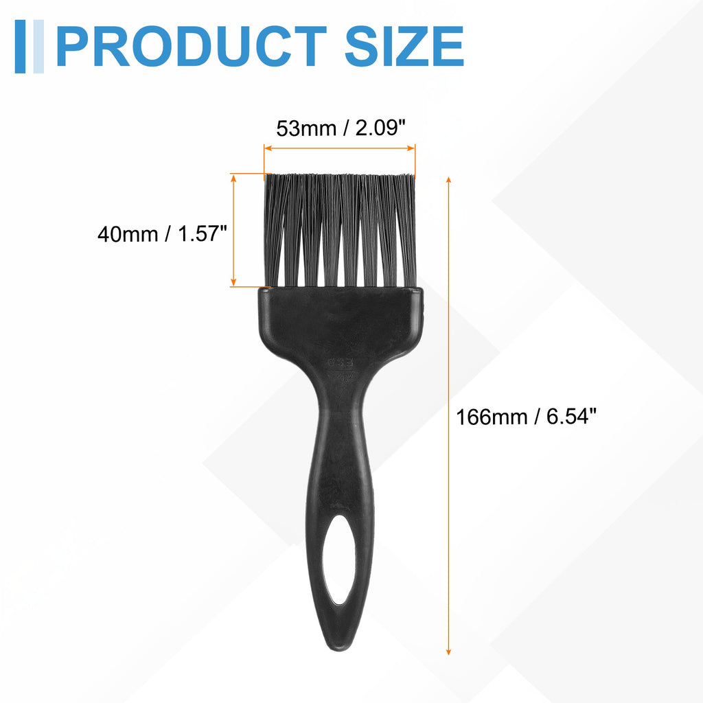 Antistatic Cleaning Brushes Set - 6 pcs 40x53mm Nylon & PP Handle Electronic Dust Removers