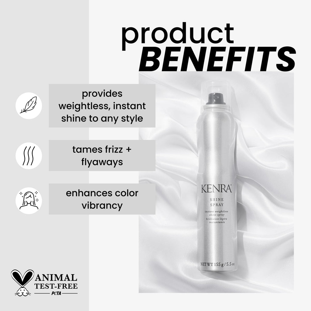 Weightless Shine Hair Spray - Tames Frizz & Flyaways, Enhances Color Vibrancy