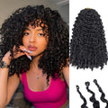Burmese Curly Crochet Hair 14 Inch for Black Women - Pre-Looped Synthetic Wig