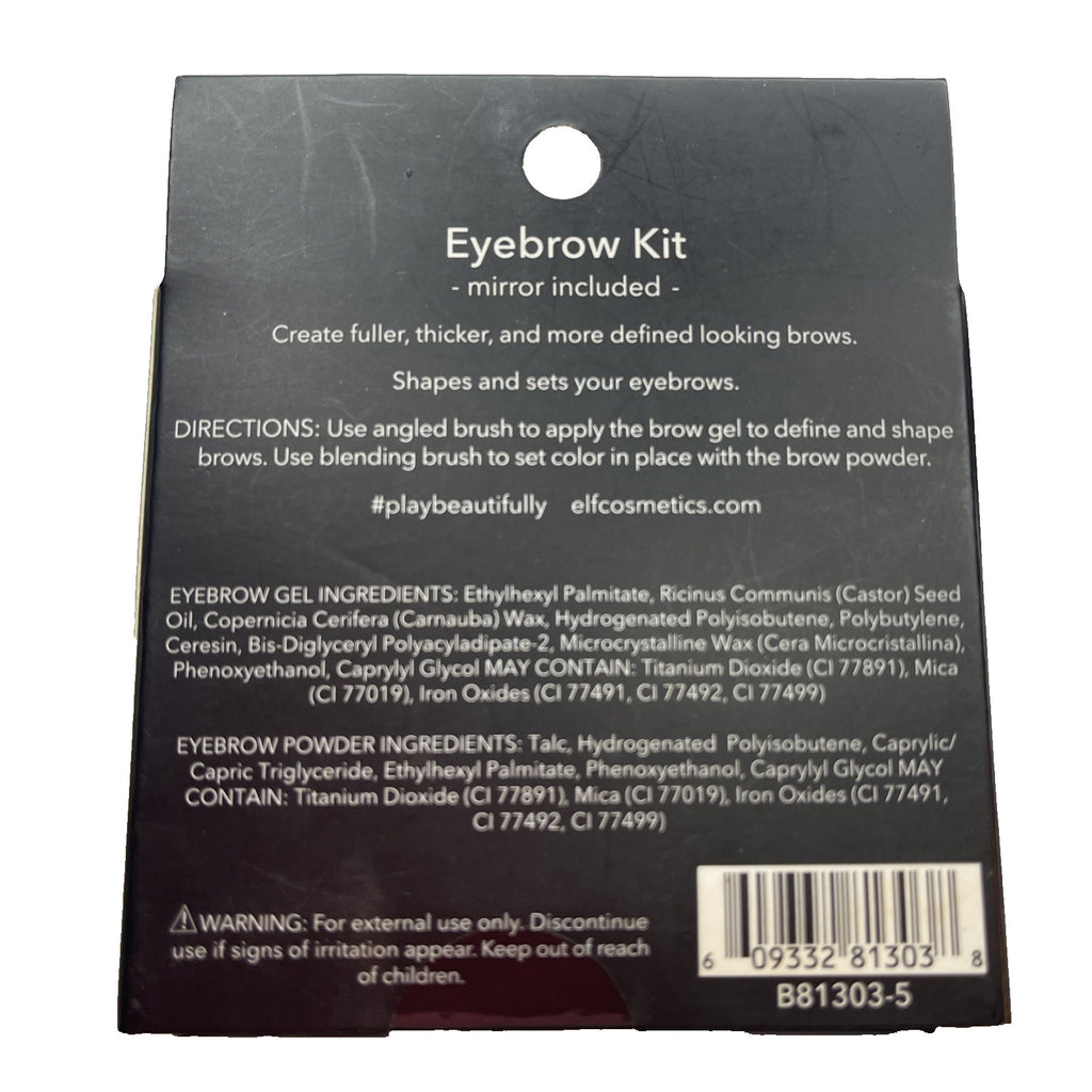 Elf Studio Eyebrow Kit Gel & Powder #81303 Dark Brown