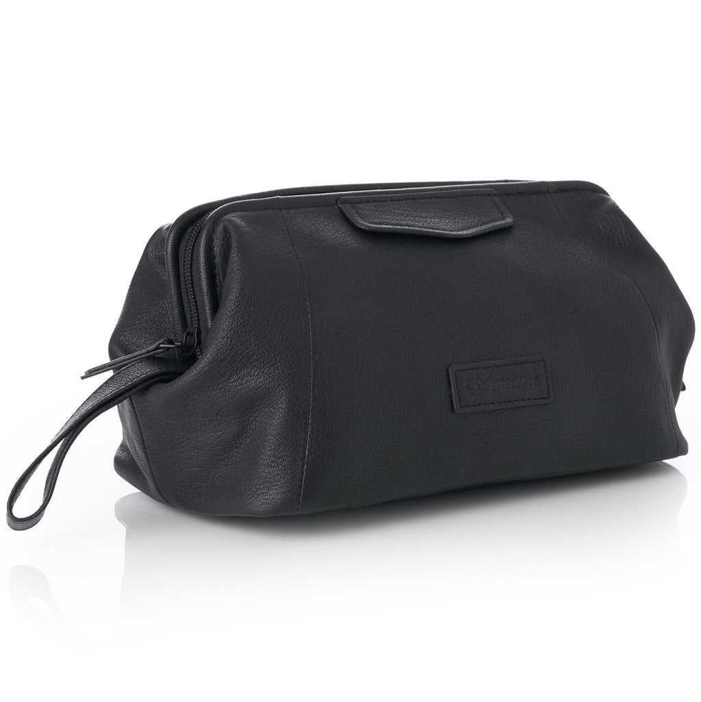 Lauter Genuine Leather Toiletry Bag & Shaving Kit - Alpine Swiss Dopp Kit Travel Case