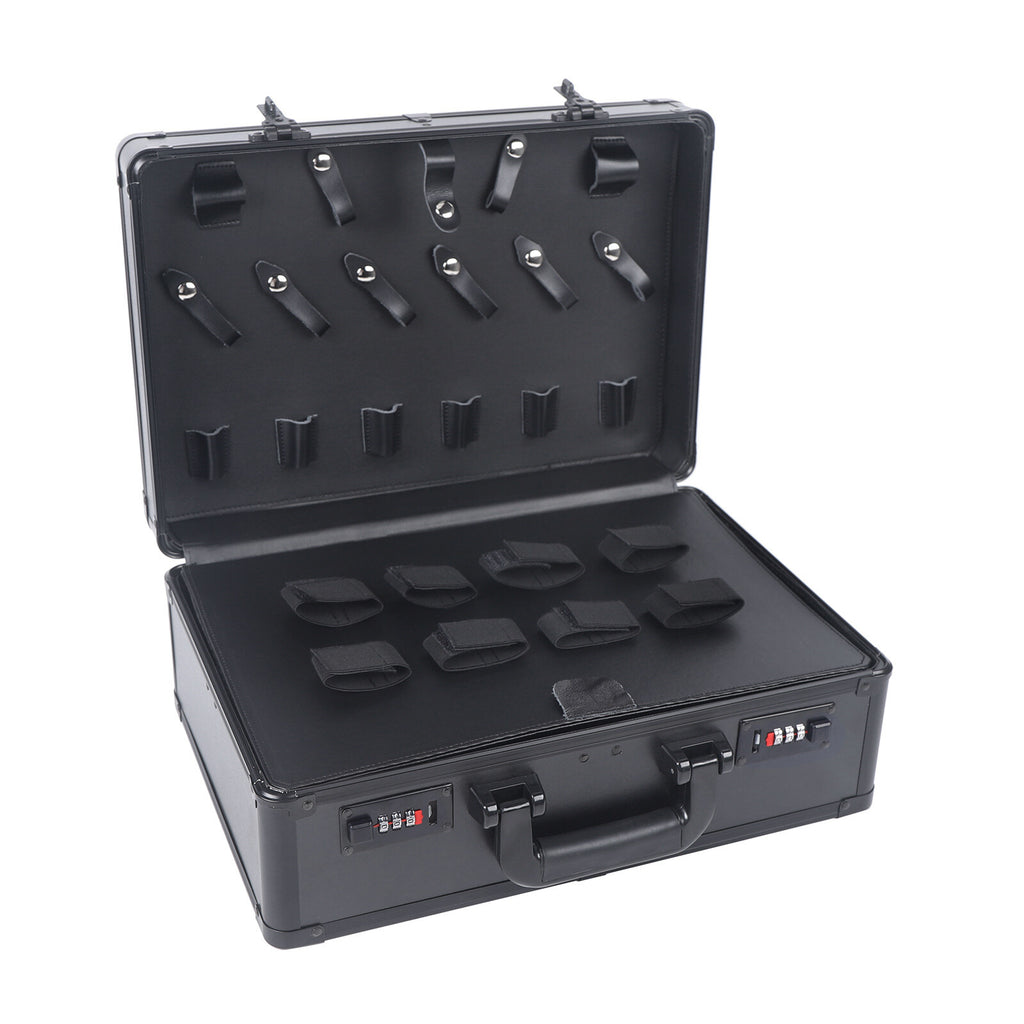 Portable Barber Tool Storage Case for Clippers, Scissors & Styling Accessories