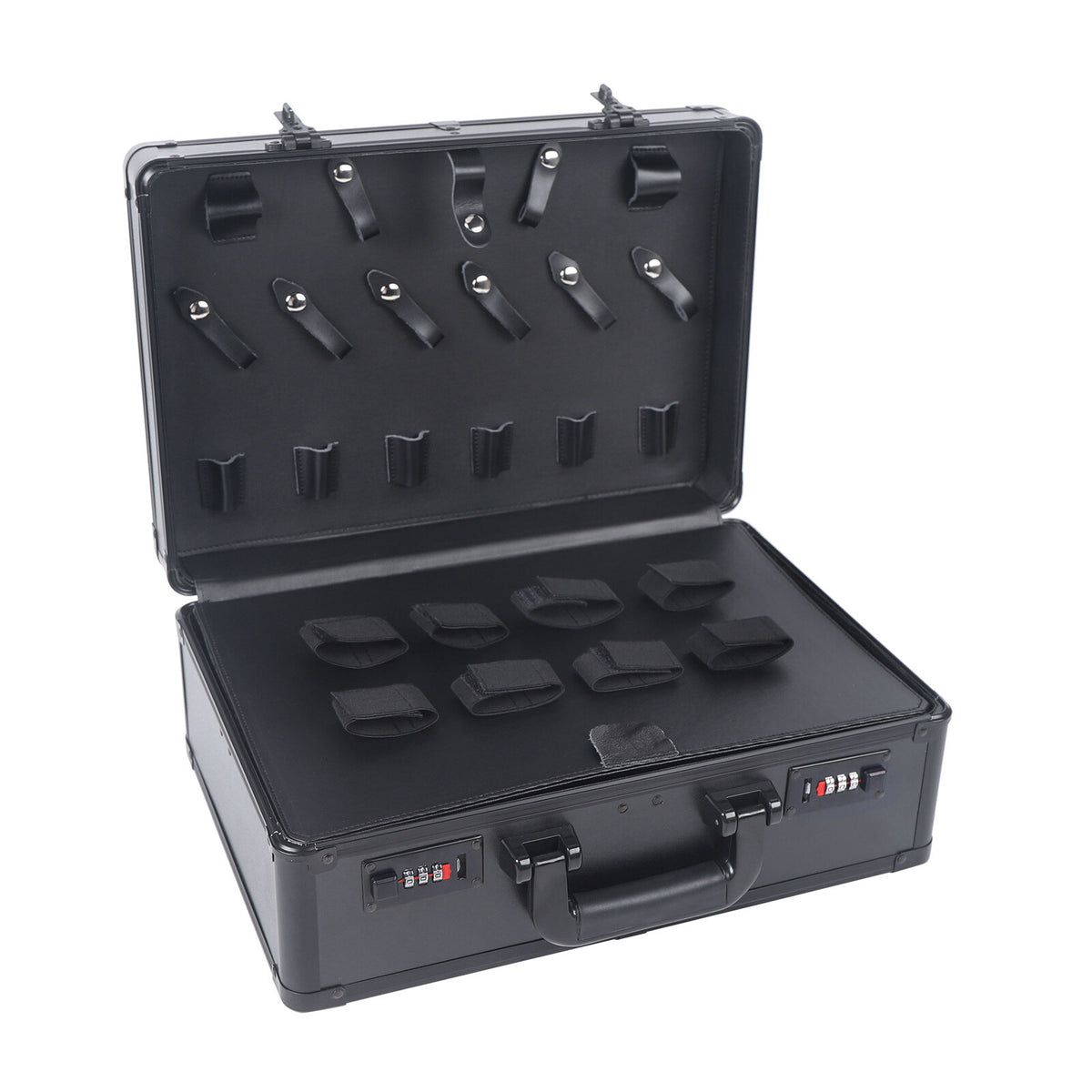 Portable Barber Tool Storage Case for Clippers, Scissors & Styling Accessories