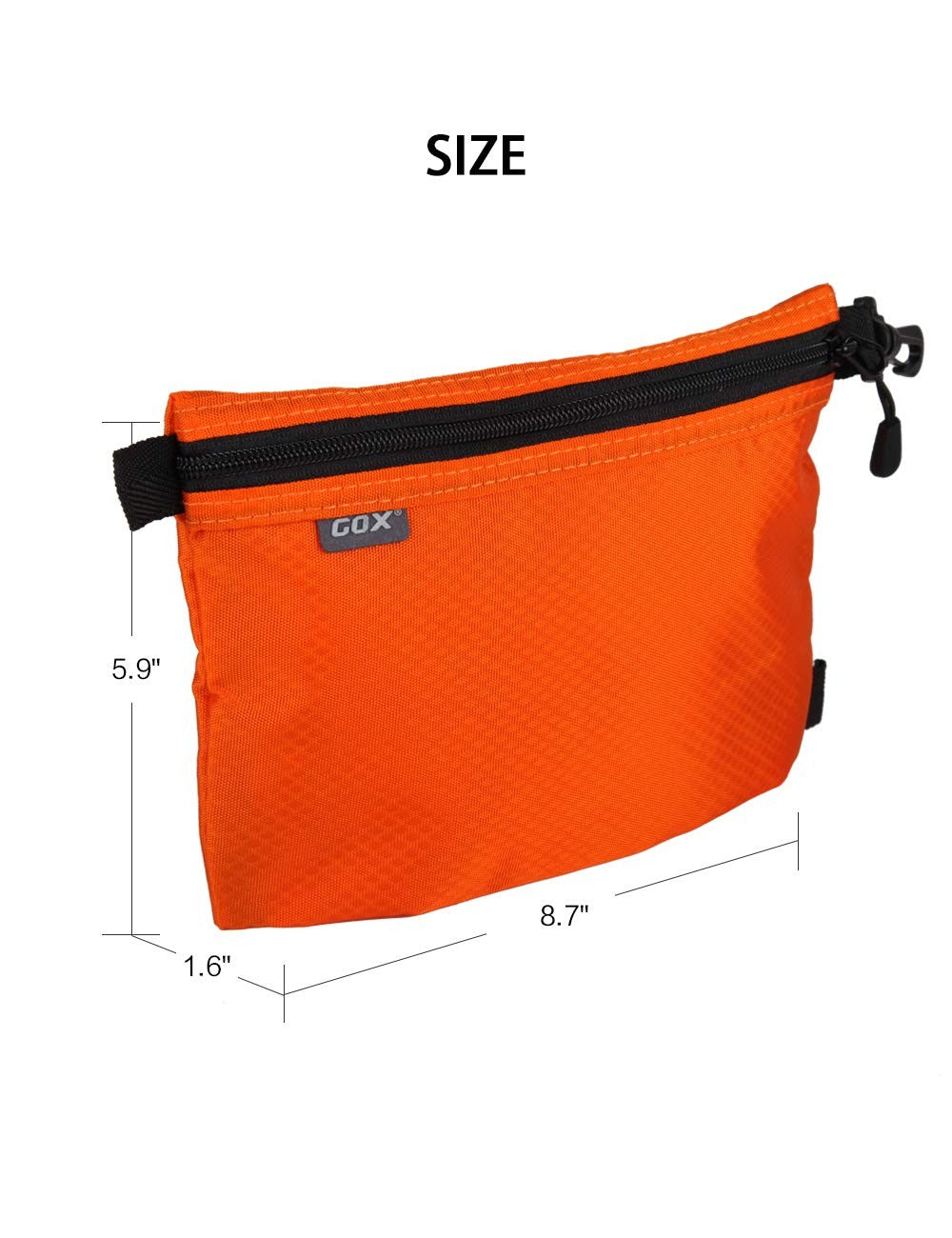 Men's Waterproof Toiletry Bag Dopp Kit Travel Pouch Orange