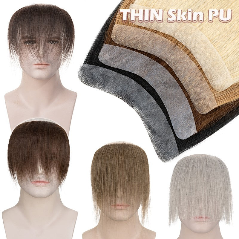 Human Hair Topper with Lace Front for Thinning Hair - Full Lace Hairpiece