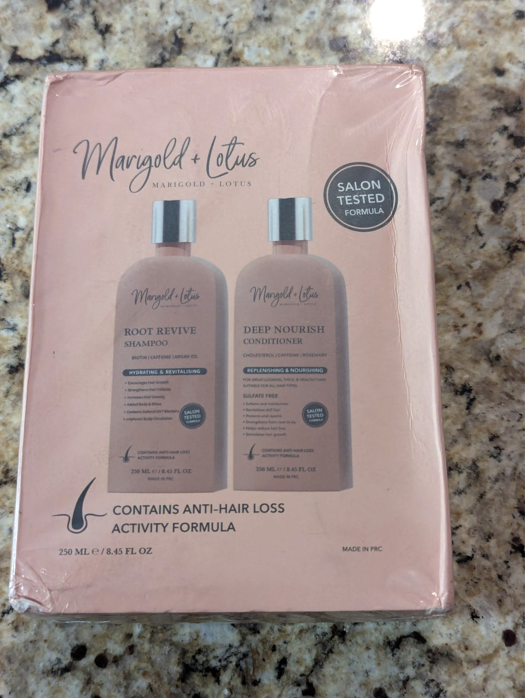 Marigold Lotus Hair Growth Shampoo & Conditioner Set 8.45 oz - Promotes Hair Health
