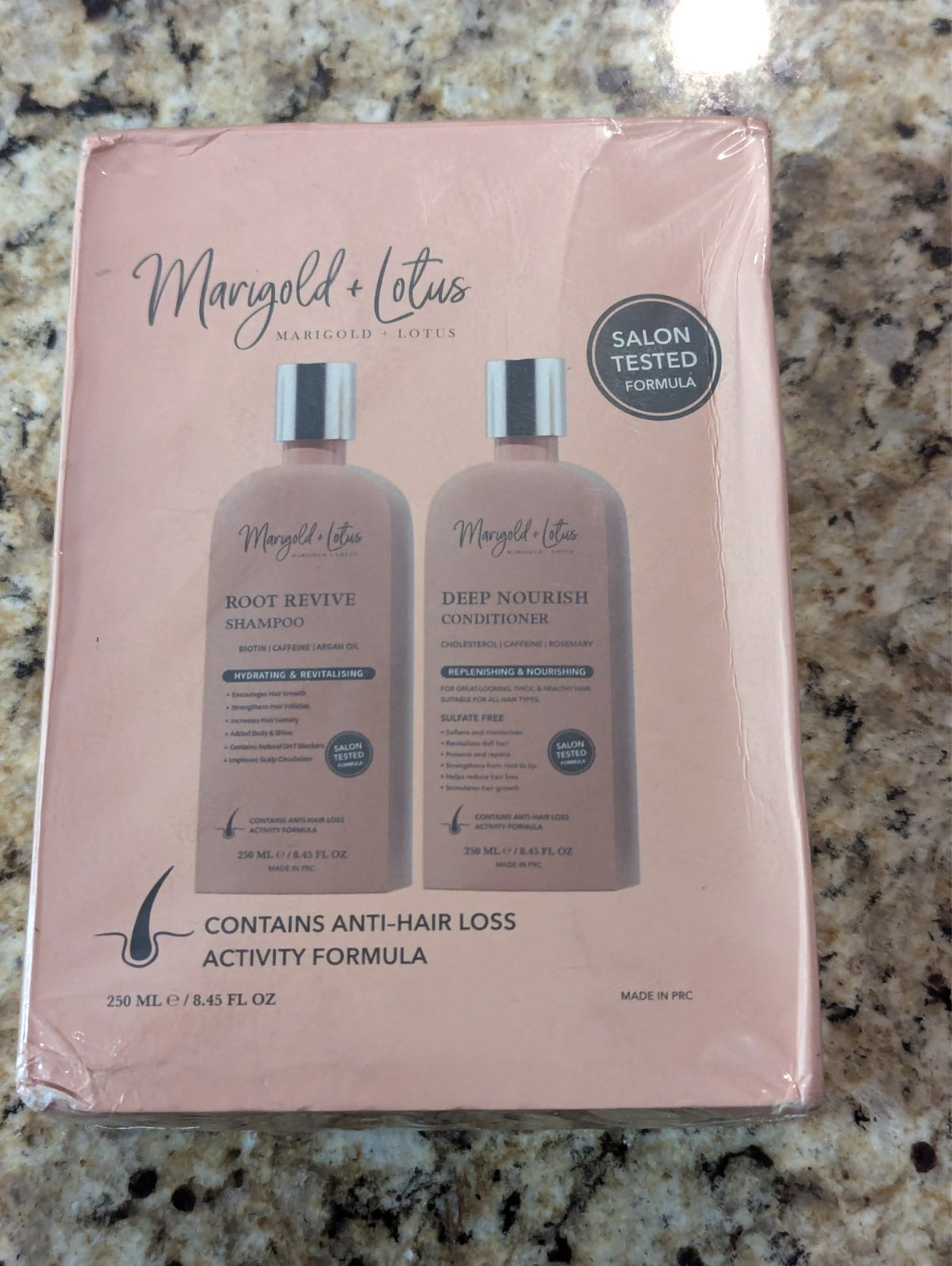 Marigold Lotus Hair Growth Shampoo & Conditioner Set 8.45 oz - Promotes Hair Health