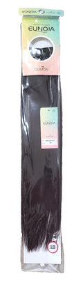 Clip-in Hair Extensions 22 Inch Natural Black 7-Piece Human Hair Set