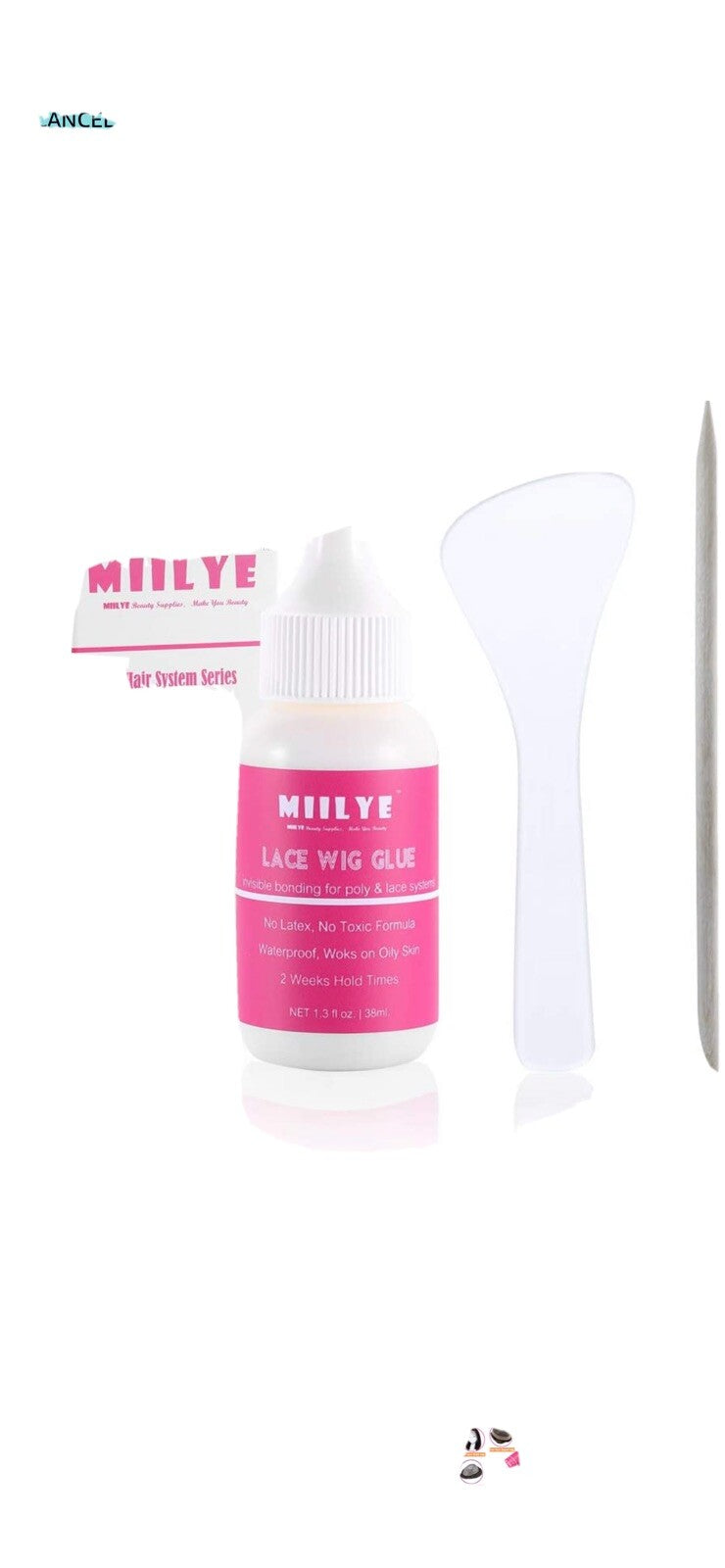Waterproof Lace Wig Adhesive Hair Glue Strong Hold 1.3 oz