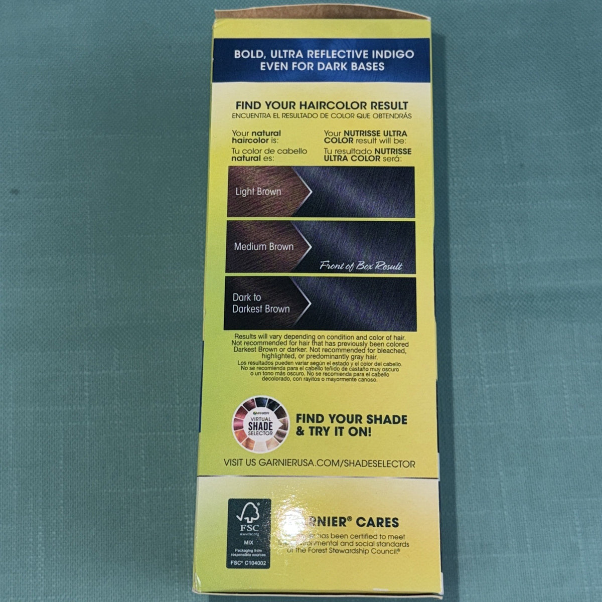 Garnier Nutrisse Hair Color Midnight IRIS - Dark Intense Indigo - Pack of 3