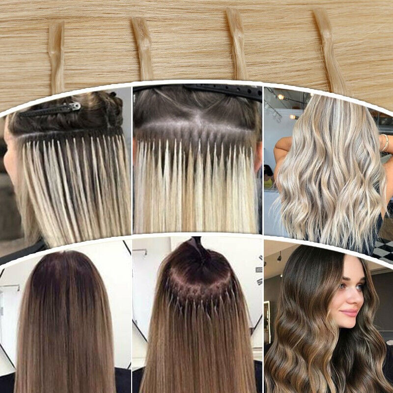 Keratin Bonded Hair Extensions U-Tip Platinum Blonde 26 Inch 100 Strands