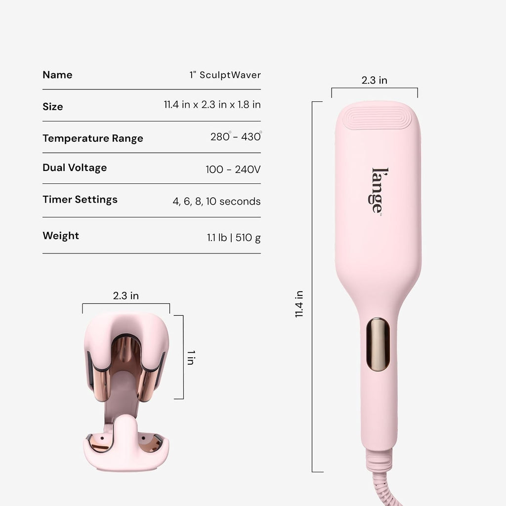 Deep Wave Hair Waver with Titanium 1-Inch 3-Barrel Styling Tool