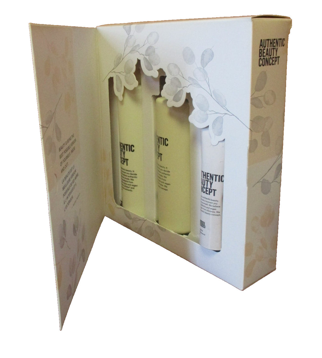 Hair Care Set with Shampoo, Conditioner & Light Cream for Damaged Hair