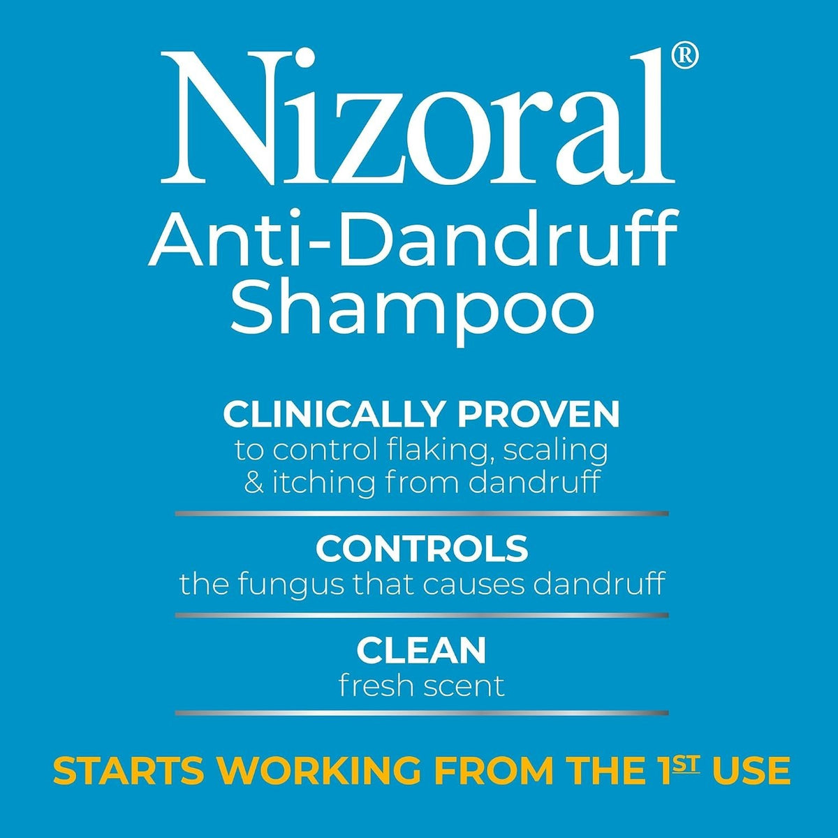 Anti-Dandruff Shampoo with 1% Ketoconazole - 7 fl oz for Scalp Care