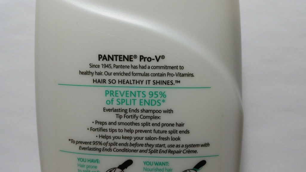 Pantene Everlasting Ends Shampoo - 2 Bottles, 29.2 OZ, Discontinued