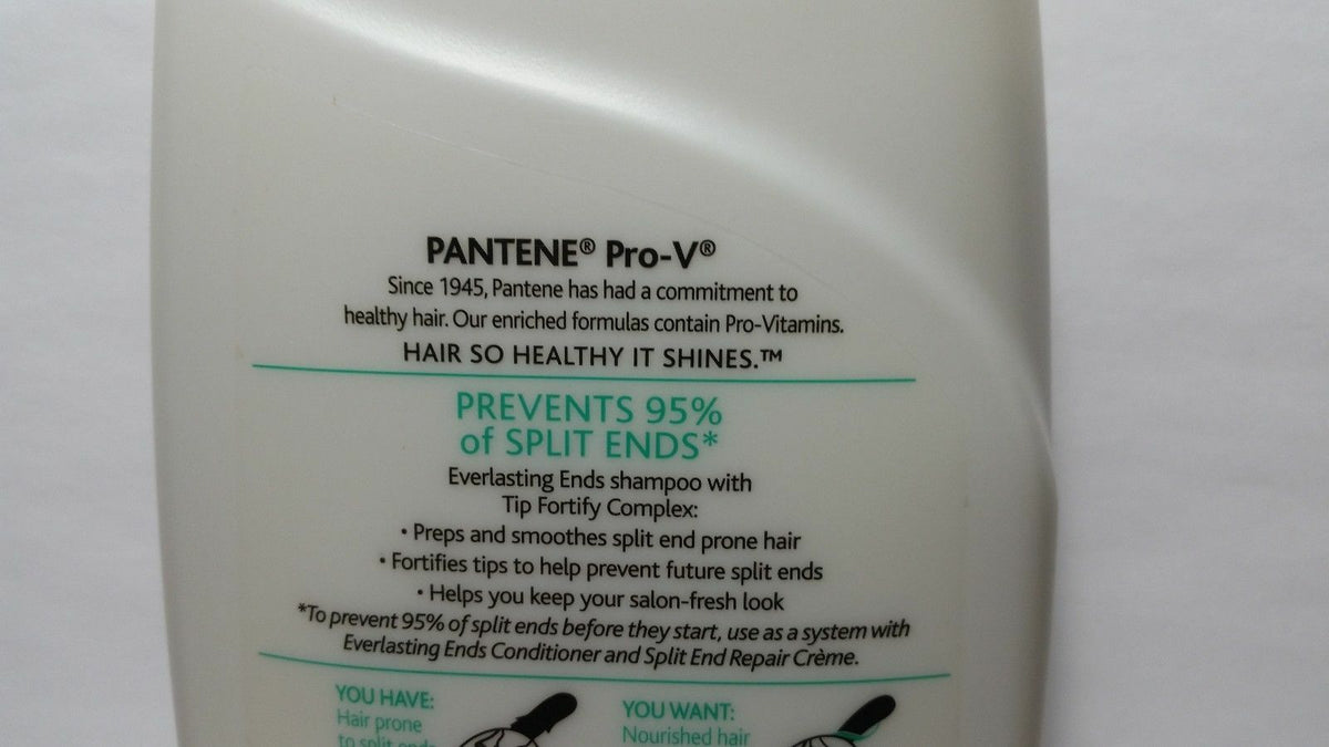 Pantene Everlasting Ends Shampoo - 2 Bottles, 29.2 OZ, Discontinued