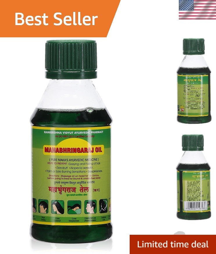 100ml Unscented MahaBhringaraj Hair Oil for Hair Growth & Sleep Support