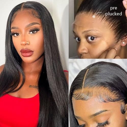13x4 HD Lace Frontal 18-Inch Brazilian Virgin Human Hair Closure - Pre-Plucked, Seamless Blend