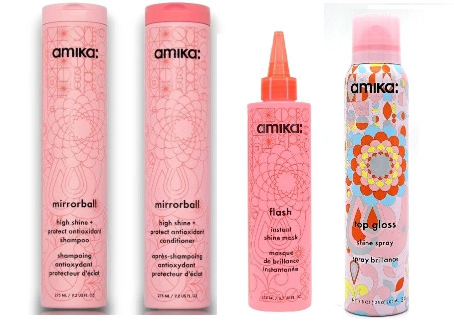 Mirrorball Hair Shampoo & Conditioner Set - Shine + Protect Four-Piece Collection