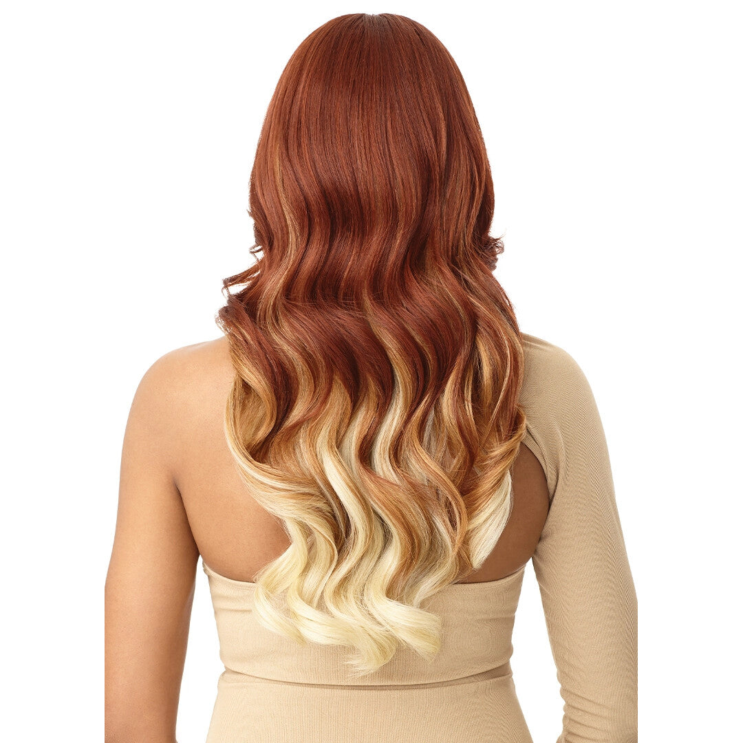 Outre Color Bomb Lace Front Wig - Yavanna, Pre-Plucked Synthetic Hair