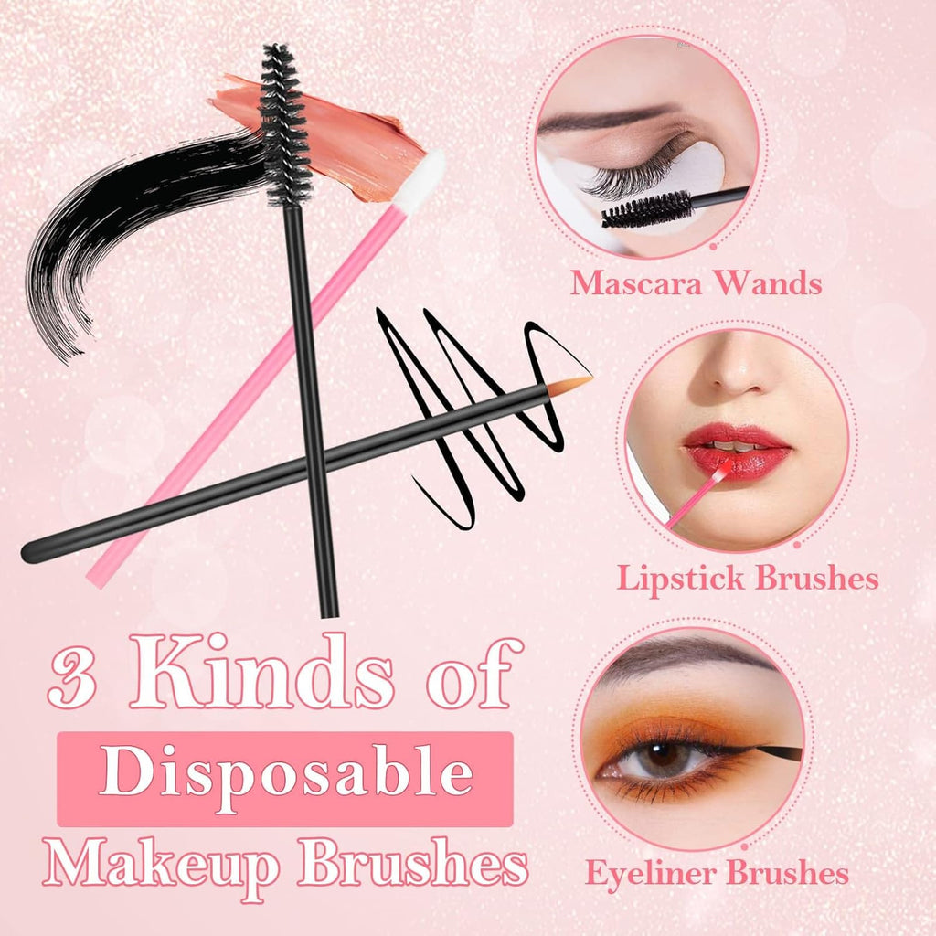 Disposable Makeup Applicator Kit – 234 Pcs Hygienic Wand, Lip & Puff Set
