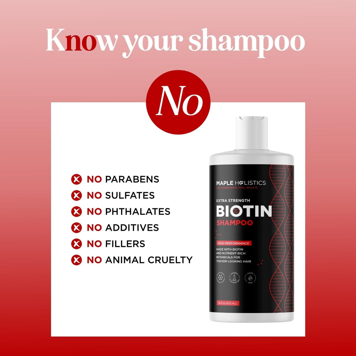 Biotin Shampoo for Thinning Hair - Extra Strength 16 Fl Oz