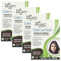 Natural Hair Color & Conditioner Dark Brown 7 oz Pack of 4 - Plant-Based Formula