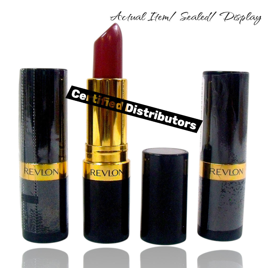 (Lot of 3) Revlon Super Lustrous Lipstick Rum Raisin - Vibrant Lip Color