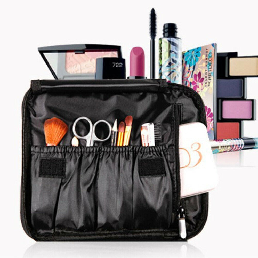 Travel Makeup Train Case Cosmetic Organizer with Waterproof Oxford Cloth