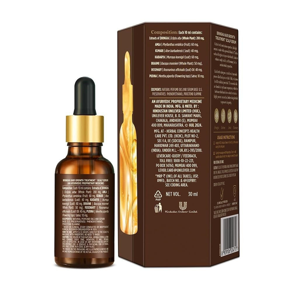 Herbal Hair Growth Serum for Scalp | Ayurveda Remedy, 30ml