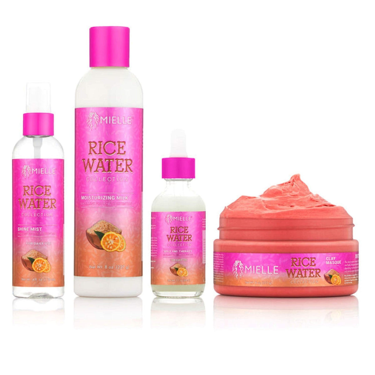 Rice Water Hair Care Set with Nourishing Milk, Deep Masque & Split End Treatment