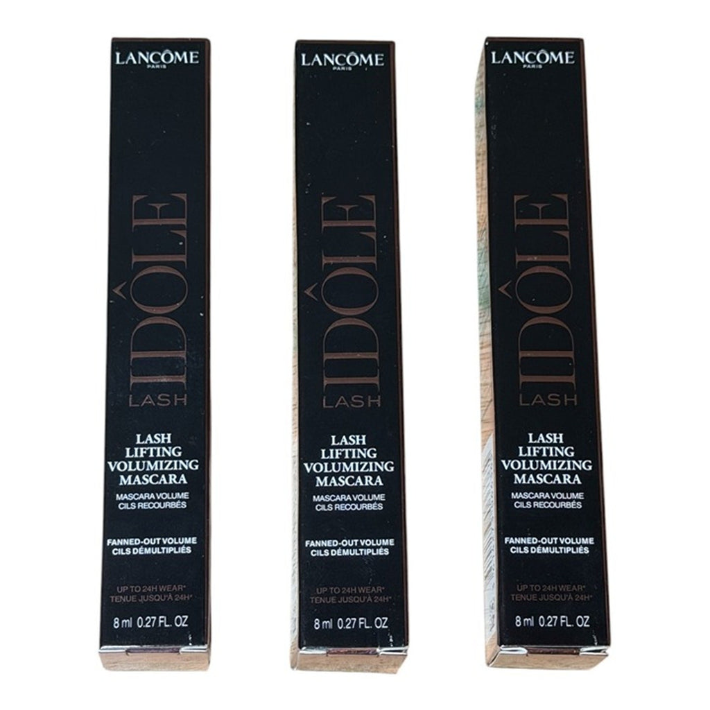 Lancôme Idôle Lash Volumizing & Lifting Mascara 3 Pack Glossy Black Full Size