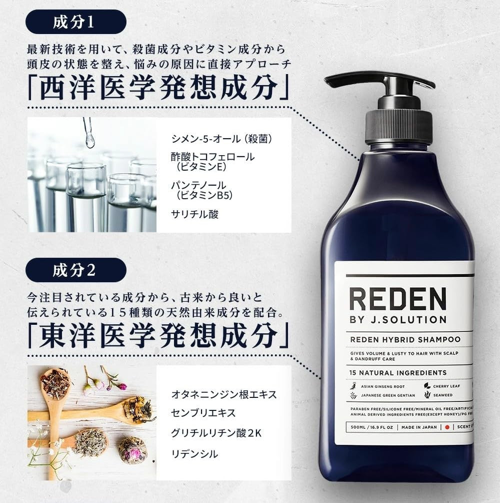 HYBRID Shampoo 500ml - Gentle Hair Care for All Hair Types