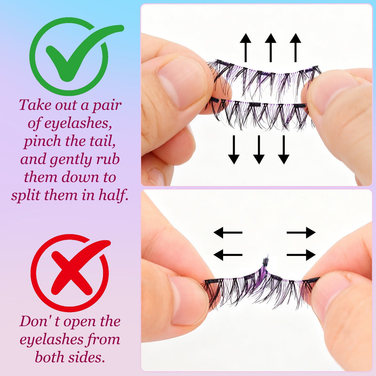 Magnetic False Eyelashes No Glue Reusable Dramatic Eye Makeup for Party Travel