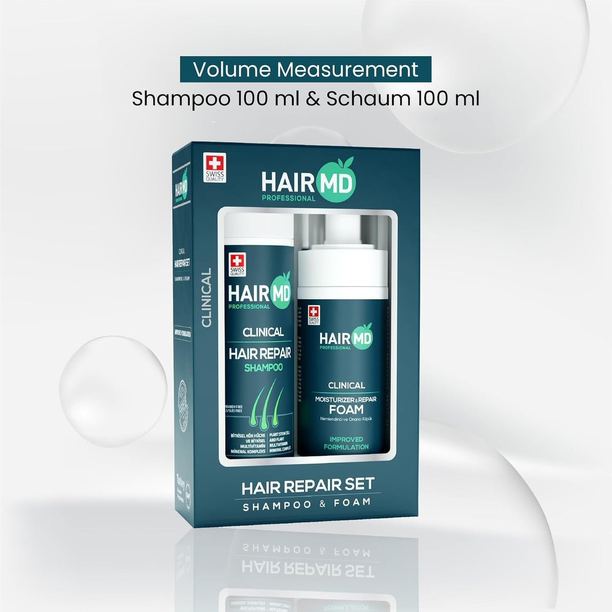 Post-Transplant Hair Care Set - Shampoo & Moisturizing Foam for Scalp