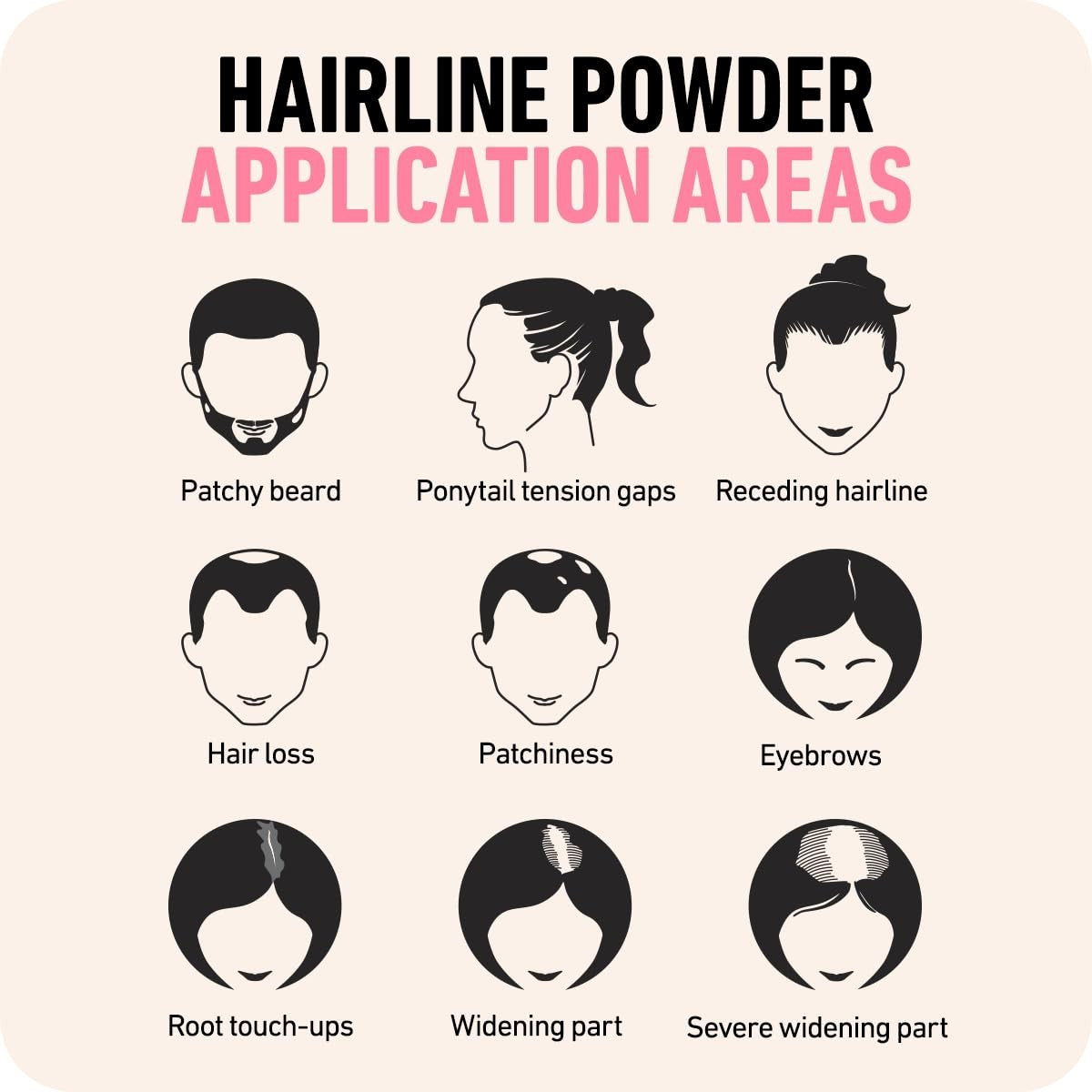 Hairline Powder for Grey Coverage and Root Touch-Ups - Women Men