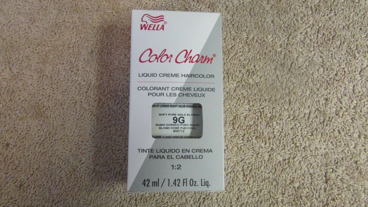 12 Pack Liquid Creme Hair Dye in Soft Pure Gold Blonde - Wella Color Charm